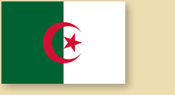Fahne Flag Drapeau Bandeira Algeria Algerien Independance Africa