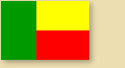 Benin Unabhängigkeitstag Fahne Flag Drapeau 