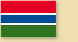 Fahne Flag Drapeau Gambia Unabhängigkeitstag