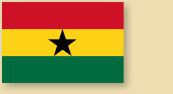 Ghana Unabhängigkeit  6. März 1957 Fahne Flag Drapeau 
