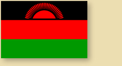 Fahne Flag Drapeau Malawi